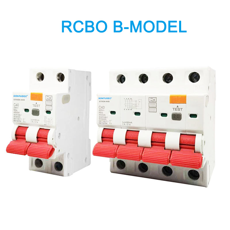 RCBO B model 2P 4P preostali prekidač za preostale struje